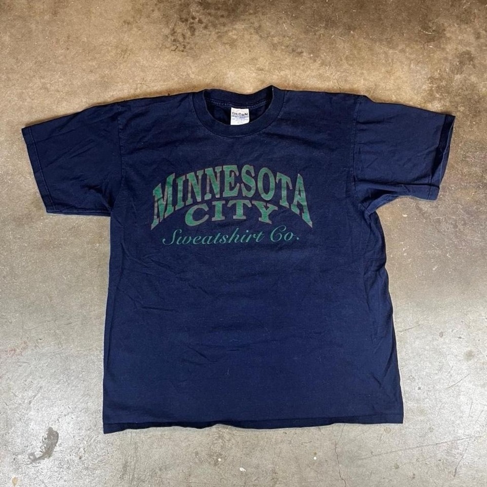 Vintage 90s Minnesota City Sweatshirt Co. navy‎ blue T-Shirt Men's Size XL